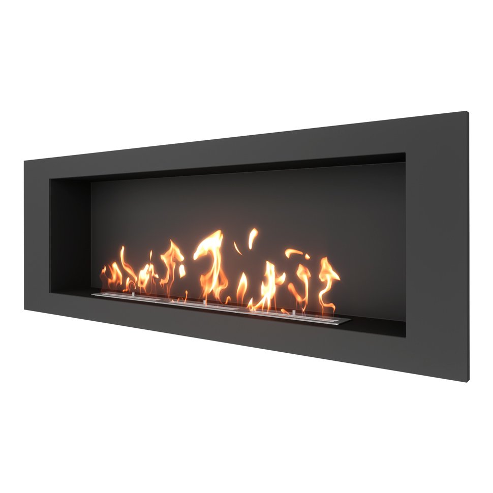 Биокамин встраиваемый SteelHeat LONG 1500 LITE