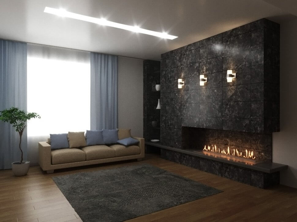 Автоматический биокамин Lux Fire Smart Flame 900 RC INOX