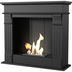 Биокамин в портале Kratki AUGUST Черный лего